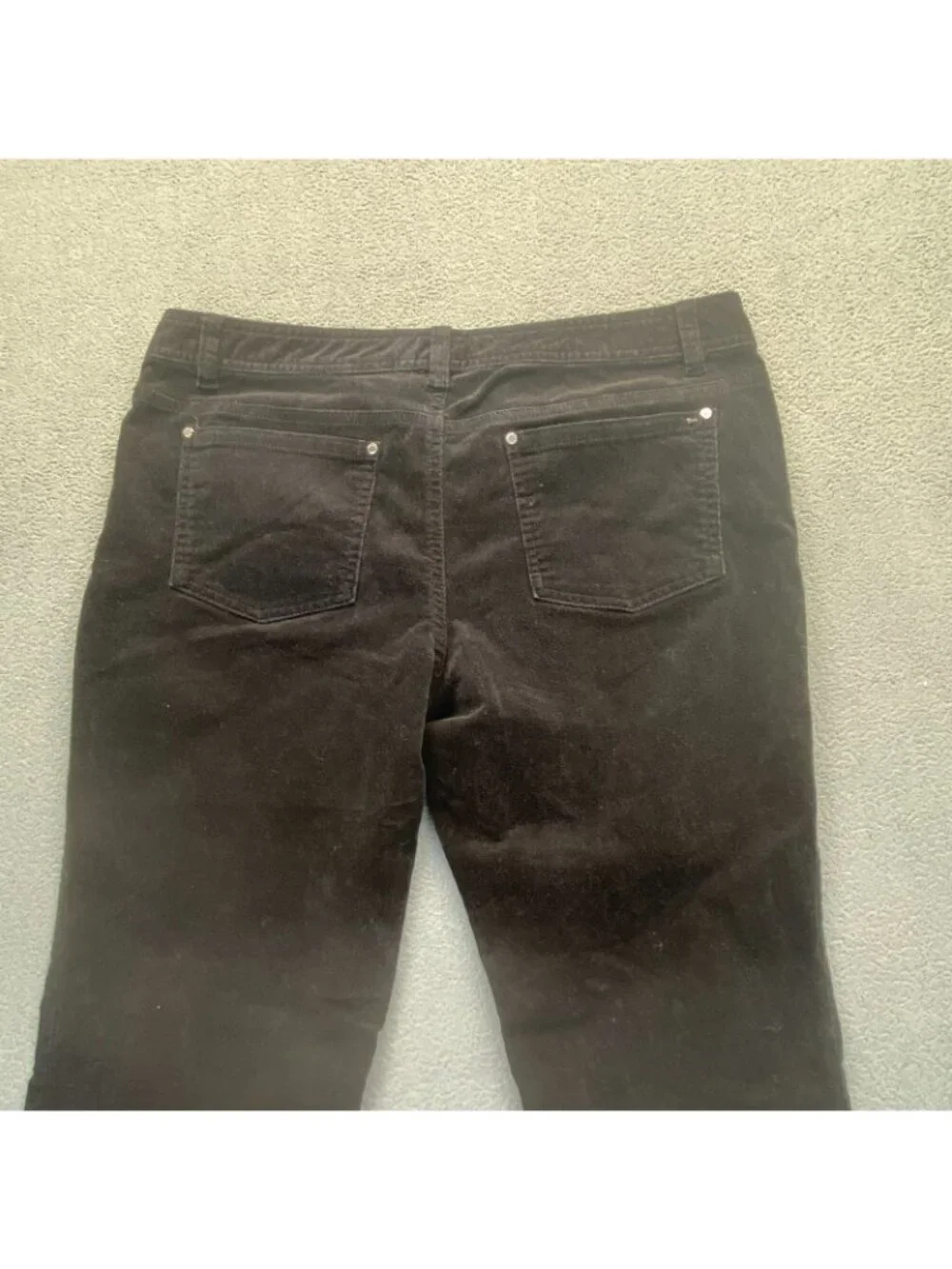 Michael Kors Pants Women's Black Pockets Leg Stretch Corduroy Size 12P